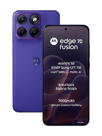 MOTOROLA Edge 70 Fusion Snapdragon (Pantone ORIENT BLUE, 128 GB) ...more