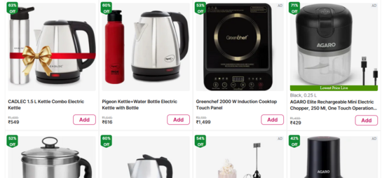 Pigeon 1.5L Stainless Steel Electric Kettle with Red Inox Hydra Water Bottle | Auto Cut-Off Tea & Coffee Maker Set