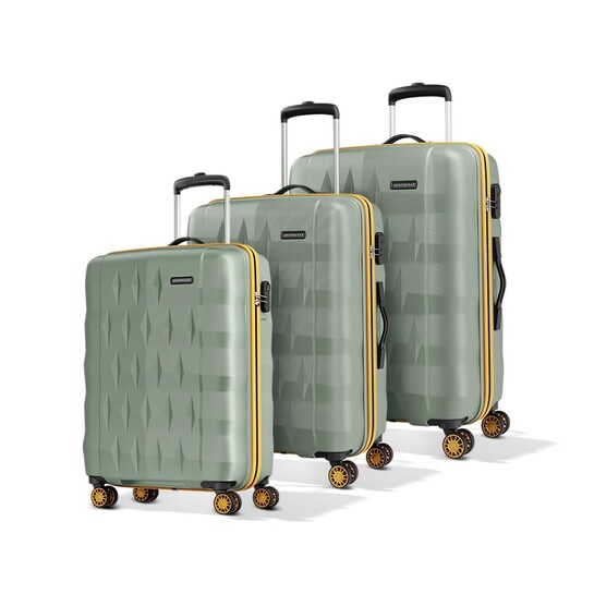 Aristocrat Comet Set of 3 (Cabin+Medium+Large) Hard Case Trolley Bags