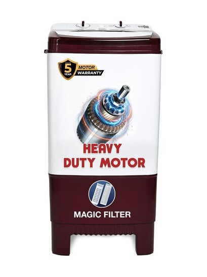 Kenstar 8 kg Washer only Maroon, White 