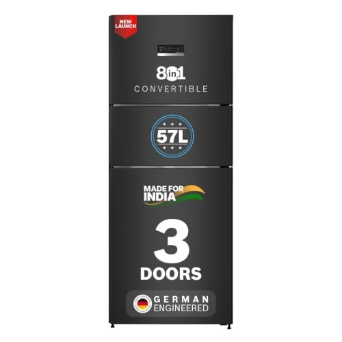 Bosch 302L, 3 Star, MaxFlex Convert Frost Free Triple Door Refrigerator(CMC33S33VI, 2026 Model, Cosmic Steel)