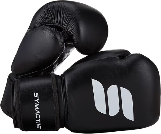Amazon Brand – Symactive Leather Boxing Gloves for Men & Women 16 oz
