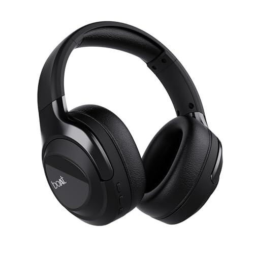 boAt Nirvana Eutopia Bluetooth Headphones with Head Tracking Function, Spatial Audio,20 HRS Playtime, ENx™ Tech, ASAP™ Charge, Hearables App(Android & iOS Compatible)(Primia Black)