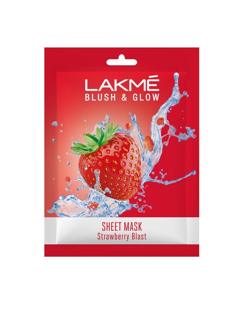 Buy Lakme Blush & Glow Strawberry Sheet Mask 25 Ml - Mask And Peel for Women 11523452 | Myntra