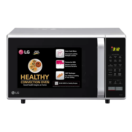 LG 28L Convection Microwave Oven with Diet Fry (MC2846SL, Silver)