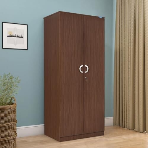 Nilkamal Massif Neo 2 Door Wardrobe Without Mirror | 3 Year Warranty 