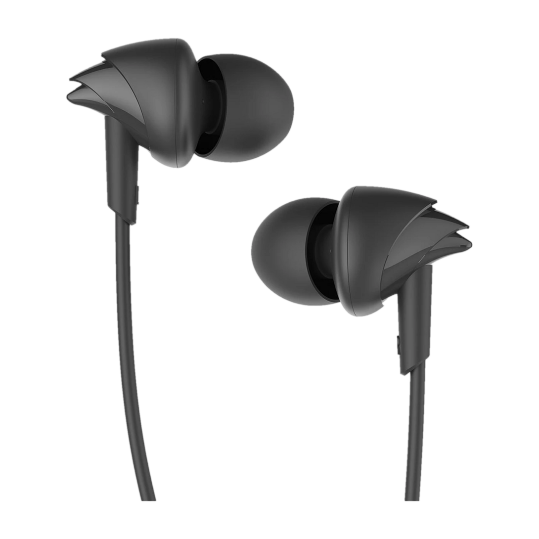 boAt Bassheads 100 Wired Earphones Wired Headset (Black, In the E...more