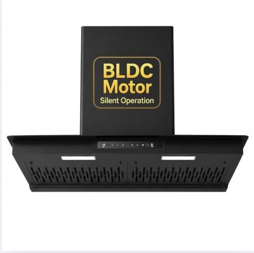 Faber Mercury 90cm 1500m³/hr BLDC Filterless Autoclean T-Shape Wide Grill Chimney|9 Speed| 49dB|Touch&Gesture Control|8 Yr Motor