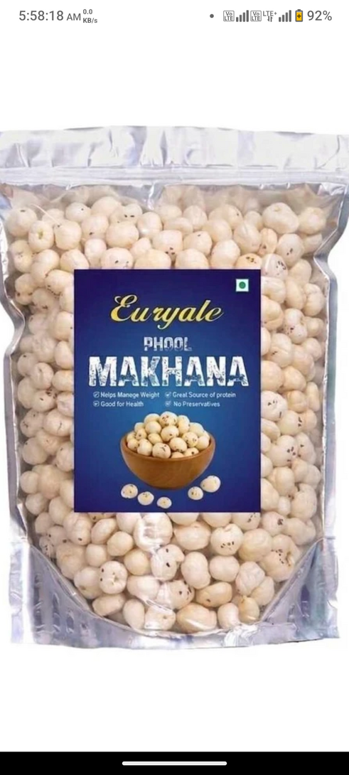 Euryale natural makhana lotus seeds(1 kg)