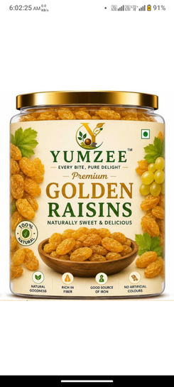 Yumzee golden raisins 1kg