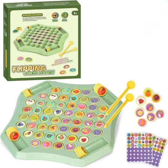 CountryLink 54PCS Animal Flip Memory Chess Game – Fun Matching Bo...more