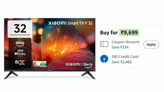 Xiaomi 80 cm (32") Smart LED Fire TV at ₹9,699