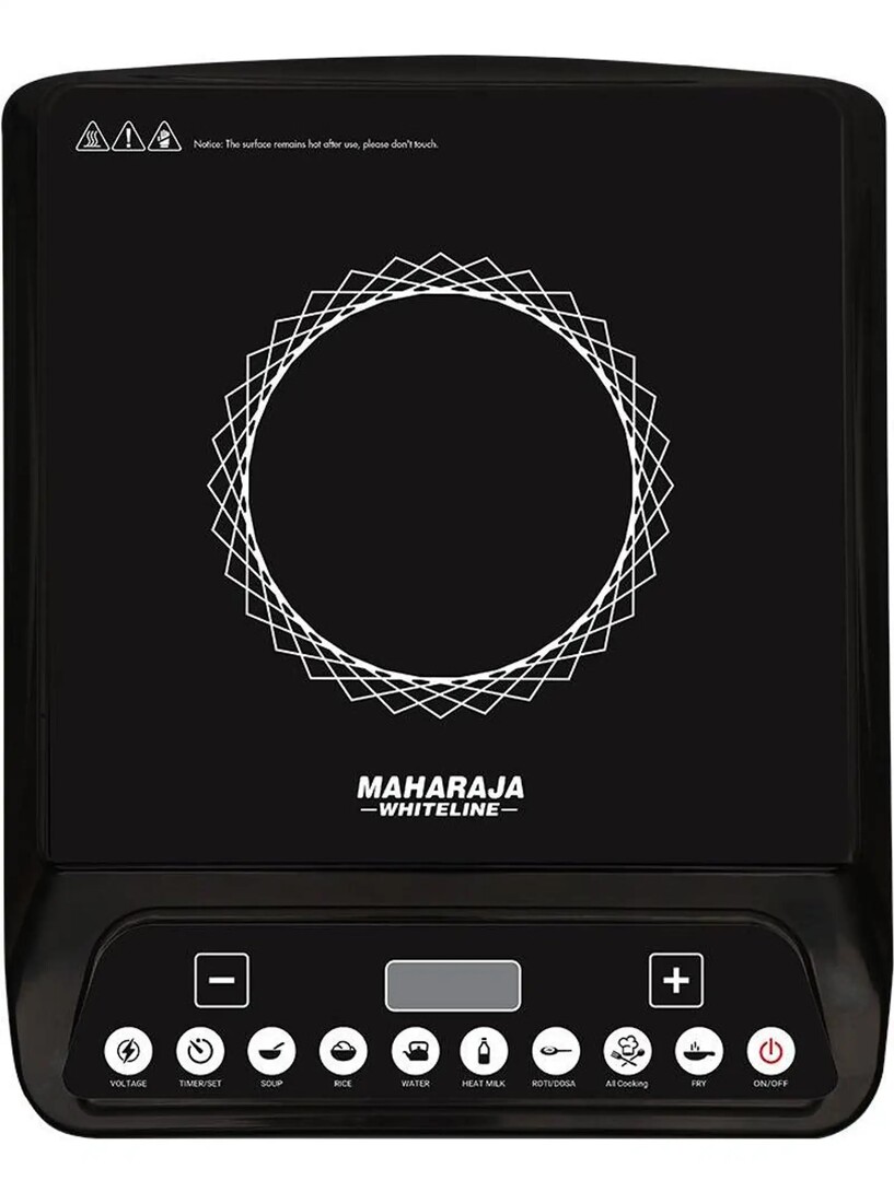 MAHARAJA WHITELINE 1300 W Induction Cooktop Touch Panel (Black, IC-130)
