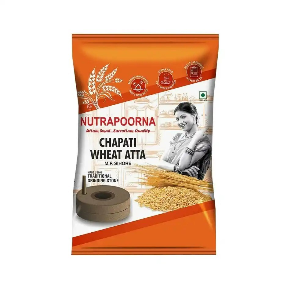 Zepto : Nutrapoorna Chapati Wheat Atta 5 kg (Location Specific)