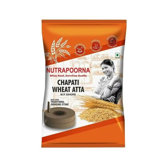 Zepto : Nutrapoorna Chapati Wheat Atta 5 kg (Location Specific)