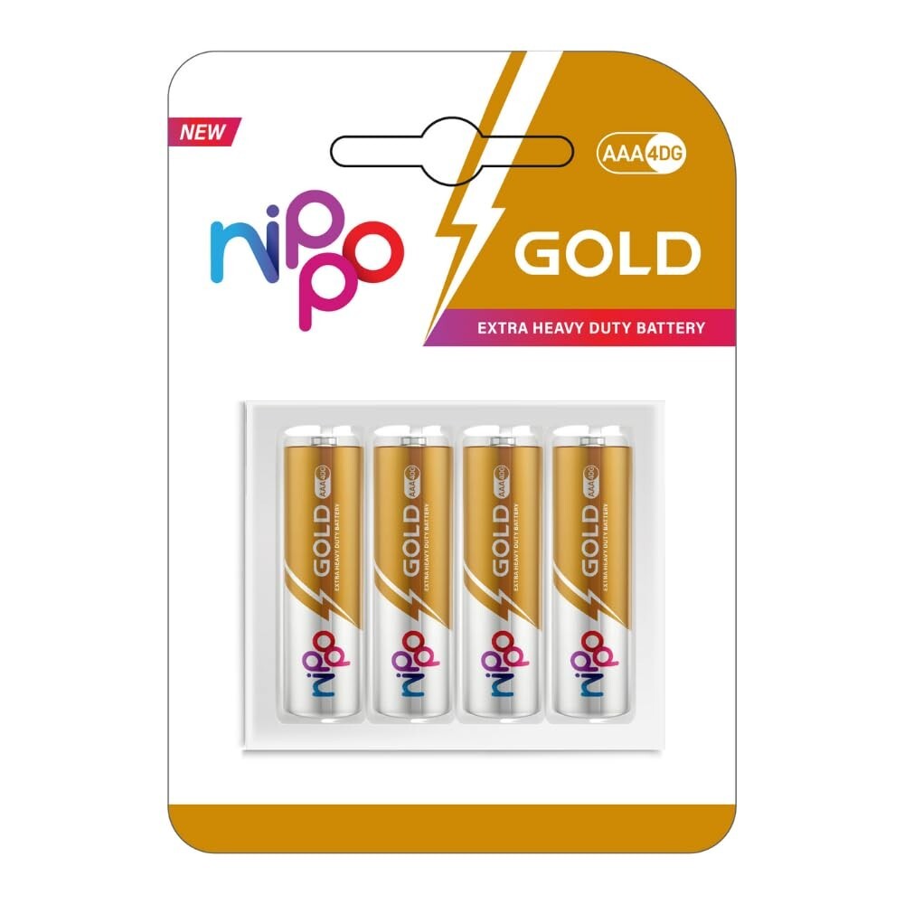 Nippo 4 DG Zinc Carbon AAA Battery - Pack of 4