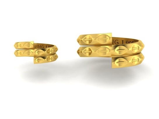 [1GM=14520] PNG 2.5GM 24K Gold Ring