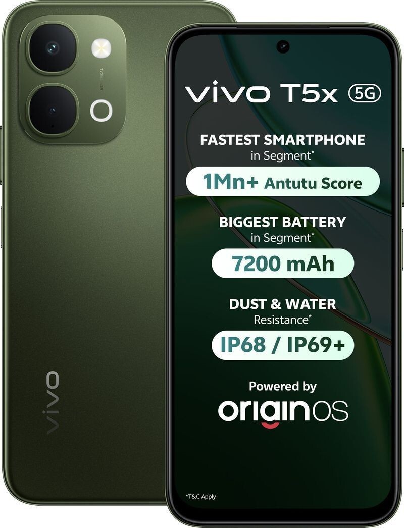 vivo T5x 5G (Cosmic Green, 128 GB) (8 GB RAM)