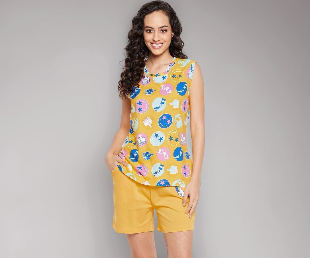 Clovia Women's Cotton Pajama Set