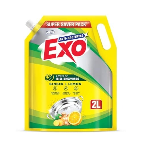 Exo Anti-Bacterial Liquid Dishwash Gel - 2L Super Saver (114/L)