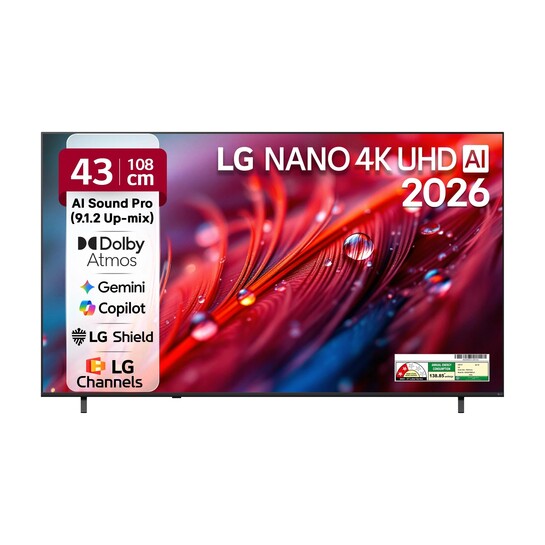 LG 108 cm (43 inch) Ultra HD (4K) LED Smart WebOS TV 2026 Edition 