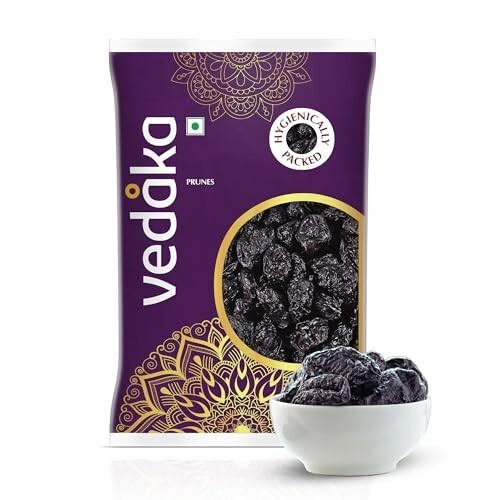 Vedaka Prunes | 1 Kg | Rich in Dietary Fiber & Potassium 