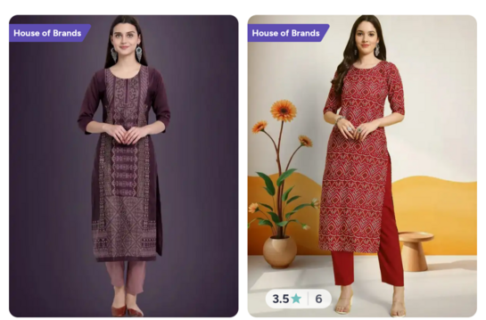 Women Kurta Flat at ₹135