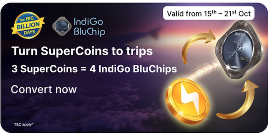 Turn supercoins into indigo bluechips