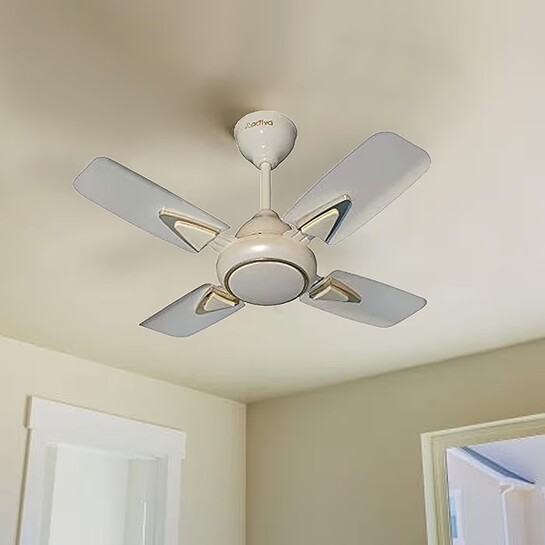 ACTIVA 600mm Ceiling Fan Galaxy-1 For Kitchen & Small Room, 4 Blade Compact Fan, 850 RPM High Speed, 50W Copper Motor