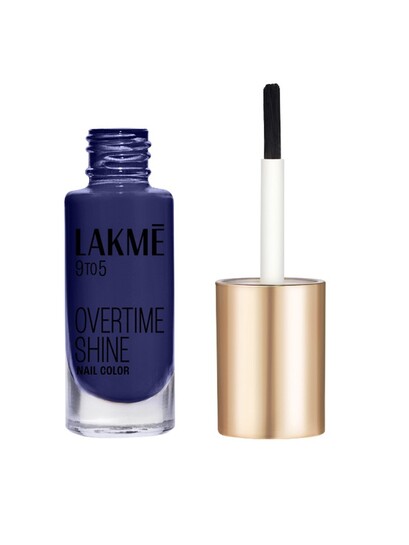 Buy Lakme 9to5 Overtime Shine Glossy Long Lasting & Quick Dry Nail Color 6ml Summer Blue - Nail Polish for Women 14095430 | Myntra