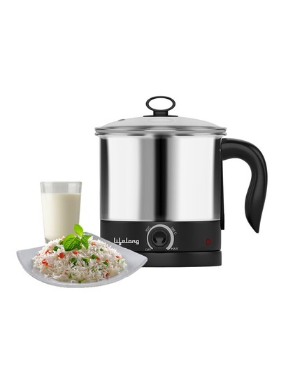 Buy Lifelong Grey & Black 600 Watt Stainless Steel Electric Kettle 1.5L - Electric Kettle for Unisex 27325810 | Myntra