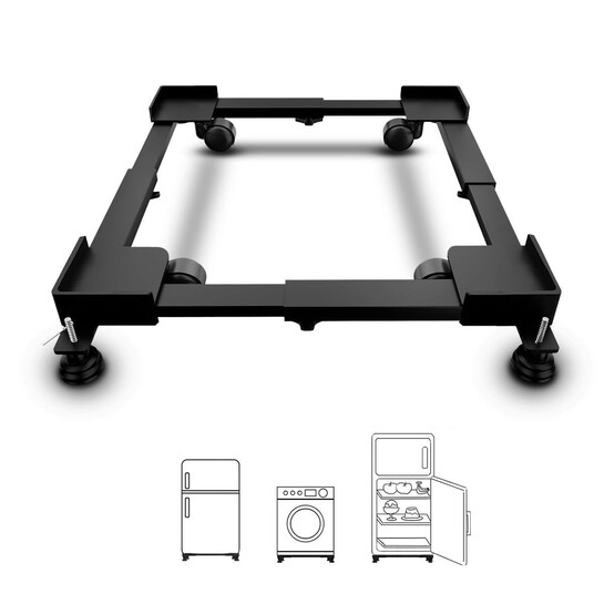 (Lowest!) Hipkoo Adjustable Washing Machine Stand with Wheels