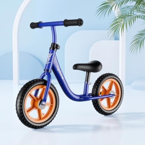 Lifelong Balance Bike for Kids 1.5-3 Years|Rigid Suspension 6" Inches Frame|Pedal Free Balance Bike |Crash Guard|Quick-Release Height Adjustment|Toxic Free Mag Wheels & Grip|for Girls & Boys (Blue)