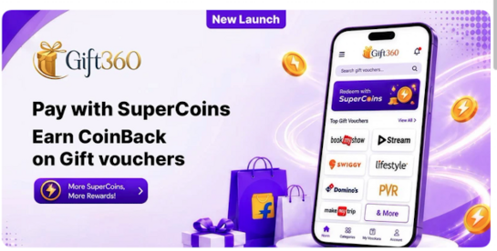 Gift 360 : pay with supercoins earn coins back