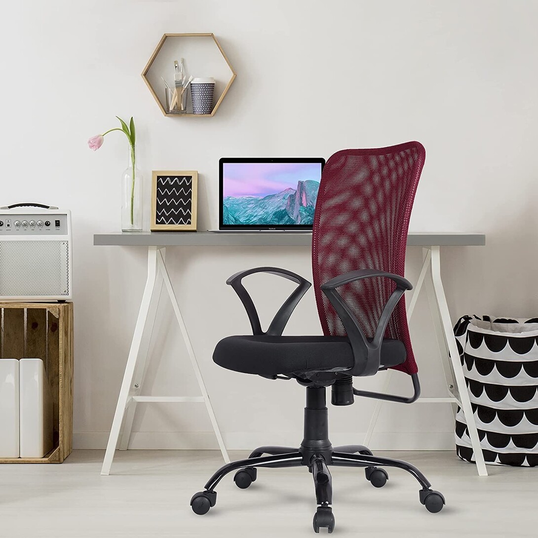 Green Soul Seoul Office Chair, Mid Back Mesh Ergonomic Home Office Desk Chair