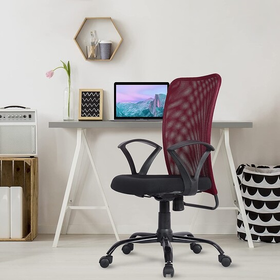 Green Soul Seoul Office Chair, Mid Back Mesh Ergonomic Home Office Desk Chair