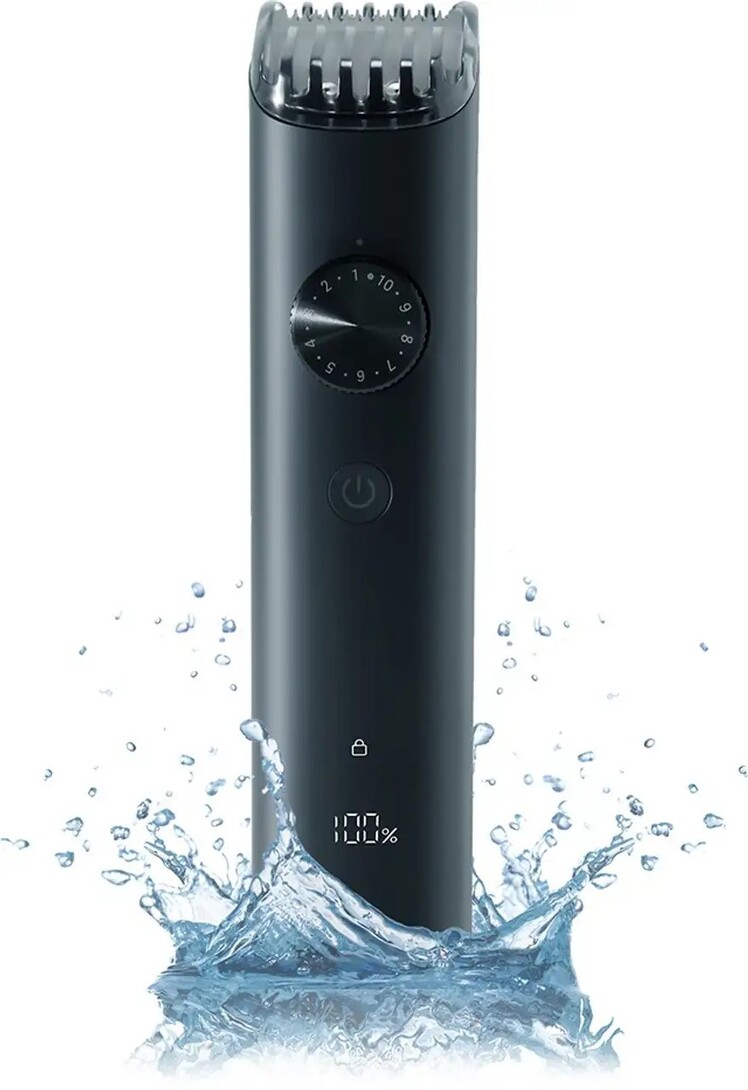 Mi Beard Trimmer 2 Fully Waterproof Trimmer 90 min  Runtime 40 Length Settings (Black)