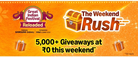 Amazon Funzone : Weekend Rush 24 Oct - 25 Oct