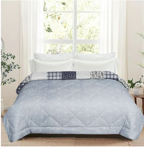 Dream Living Reversible Double Bed Comforter (Grey)