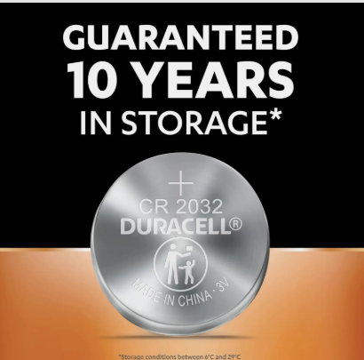 DURACELL CR2032 Lithium Coin   Battery (Pack of 5)