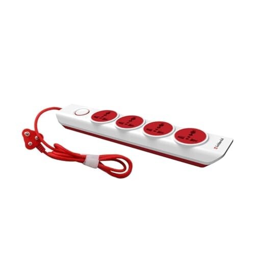 Goldmedal i-Design 4x4 Power Strip | 2 m Cord | 4 Universal Sockets
