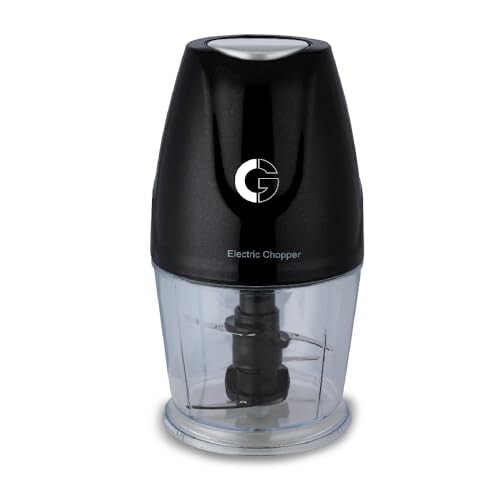 CG - CHADR300 Adrina 300W Electric Vegetable Chopper Cutter, Chop, Mince, Dice, Whisk,Twin Blade, Large 400ML Bowl, OneTouch Operation, Compact Design, 2Yr Manufacturer Replacement Warranty - Black