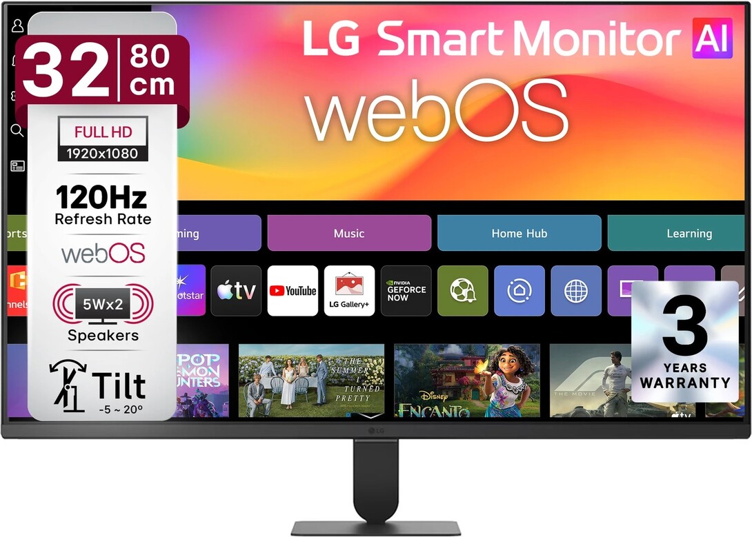 LG Smart AI 81.28 cm (32 inch) Full HD VA Panel Monitor (user specific)