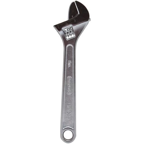 STANLEY 87-369 8" (200mm) Adjustable Wrench, Lightweight Handle Design, Chrome Plated, Ideal for Plumbing, Automotive, Furniture Assembly, Outdoor Equipment Maintenance & General Household Tasks