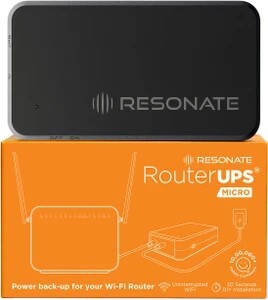 RESONATE RouterUPS Micro CRU12V2A Power Backup for Router