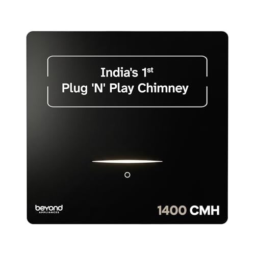 [HDFC CC] Beyond Appliances Cube Pro Kitchen Chimney | 1400 CMH | Auto-Clean | 5-Stage Filter | Touch Control