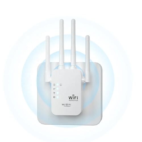 Punnk Funnk WiFi Range Extender | Up to 300Mbps | Dual LAN Port WiFi Extender, Repeater, WiFi Signal Booster, 