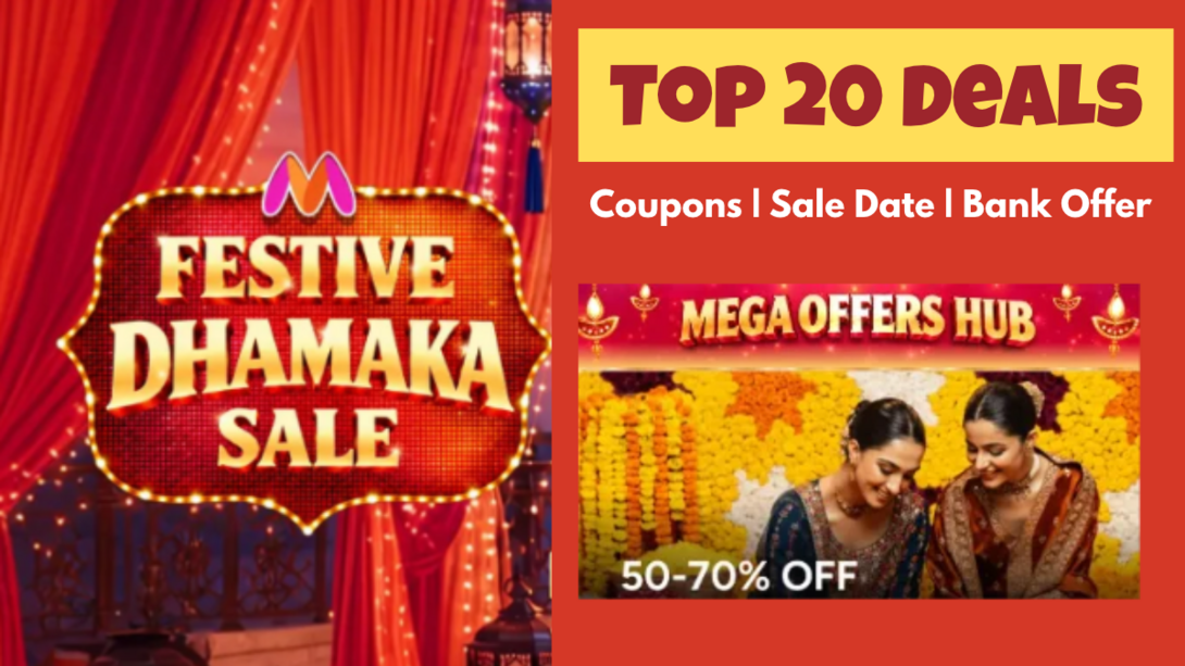 Myntra Diwali Sale 2026 is Live! Coupons & Upto 90% OFF Deals