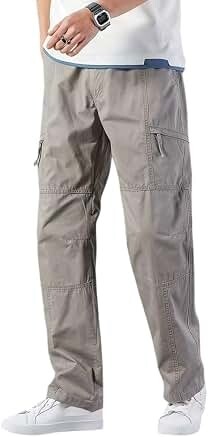 Rare Rabbit Men's Slim Fit Casual Pants – Light Gray Stretch Chino Trouser for Men   