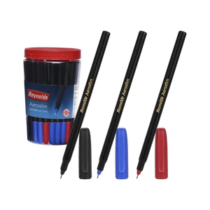 Reynolds Aeroslim Ball Pen (Pack of 70, Ink Color - Blue, Black, Red)